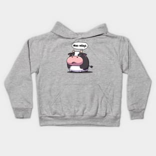 Moody Cow Hate Mondays Kids Hoodie